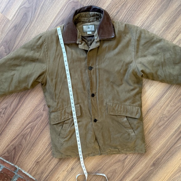RAINFOREST Mens Size L Tan (2in1) Down Coat Leather Collar Military Field Jacket - Picture 16 of 16